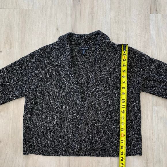 Eileen Fisher Jacket Womens Medium Linen Tweed Sweater Blazer Mesh Heavy Knit - Picture 8 of 10